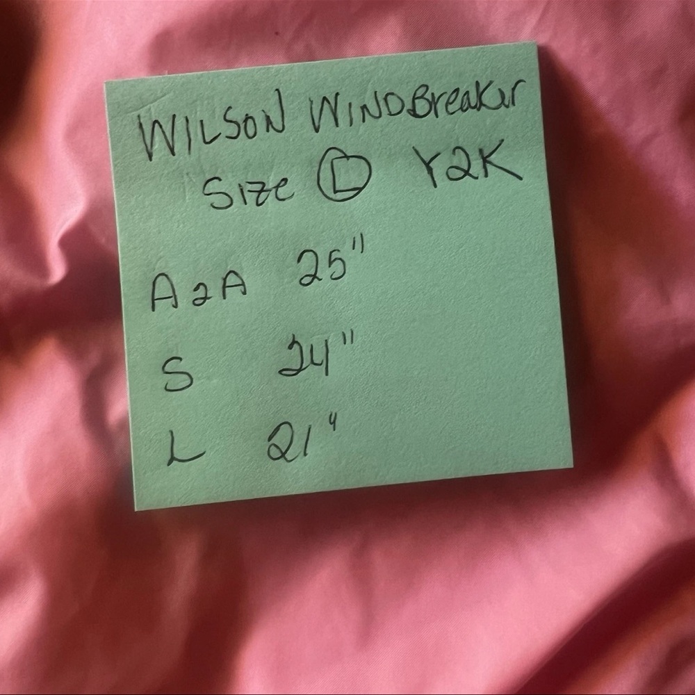 Vintage Wilson women's Pink And White windbreaker L Pickleball Tennis Retro 80’s - Picture 10 of 10